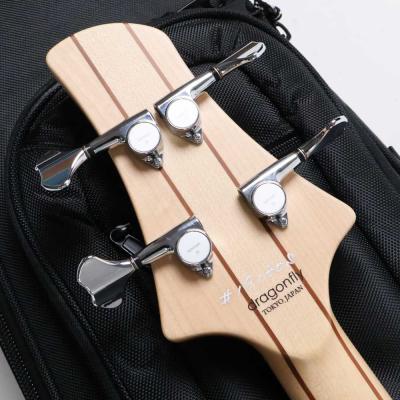 【中古】 dragonfly ドラゴンフライ CPS-5 CUSTOM QUILTED MAPLE 5A / ALDER TRANS LIGHT BLUE GROSS 4弦エレキベース ヘッド裏画像
