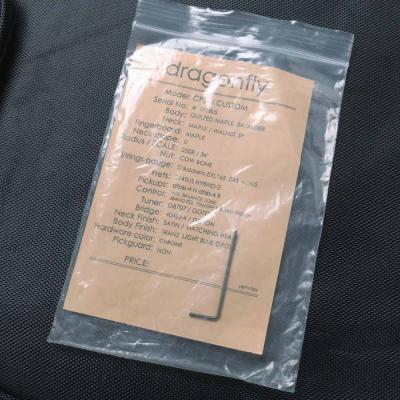 【中古】 dragonfly ドラゴンフライ CPS-5 CUSTOM QUILTED MAPLE 5A / ALDER TRANS LIGHT BLUE GROSS 4弦エレキベース 付属品画像