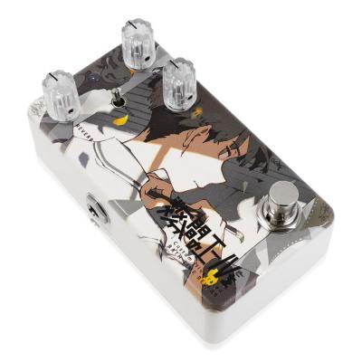 Animals Pedal アニマルズペダル Custom Illustrated BTR 数分間のエールを 外崎 大輔 リバーブ ギターエフェクター 斜めアングル画像