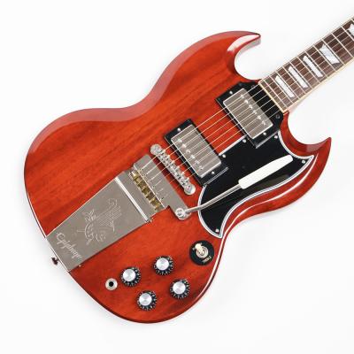 【中古】エレキギター Epiphone Inspired by Gibson Custom 1964 SG Standard with Maestro Vibrola Reissue Cherry Red 2024年製 エピフォン SG マエストロビブラート ボディトップ