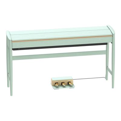 【組立設置無料サービス中】 ROLAND KF-20-KG 電子ピアノ ピアノ椅子付き セラドグリーン KIYOLAシリーズ カリモク家具製キャビネット 全体