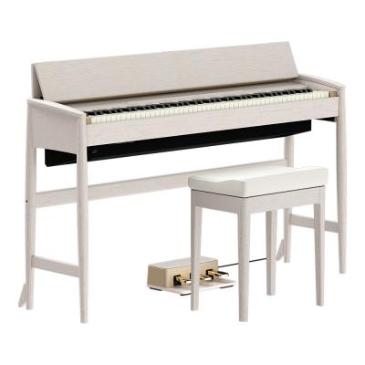 【組立設置無料サービス中】 ROLAND KF-20-KS 電子ピアノ ピアノ椅子付き シアーホワイト KIYOLAシリーズ カリモク家具製キャビネット