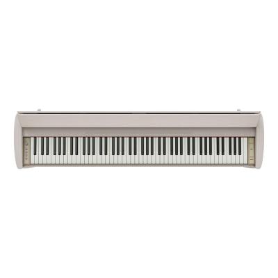 【組立設置無料サービス中】 ROLAND KF-20-KS 電子ピアノ ピアノ椅子付き シアーホワイト KIYOLAシリーズ カリモク家具製キャビネット 全体