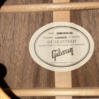 【中古】 アコースティックギター Gibson Hummingbird Sustainable 2019 Antique Natural 2019年製 ギブソン ハミングバード サスティナブル 環境に配慮したウッド材を使用したコンセプトモデル 詳細画像