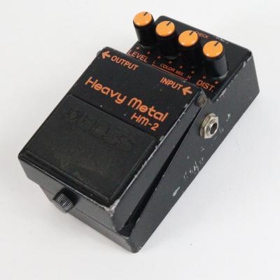【中古】 ヘビーメタル エフェクター BOSS HM-2 Heavy Metal Made in Japan ディストーション ギターエフェクター 側面