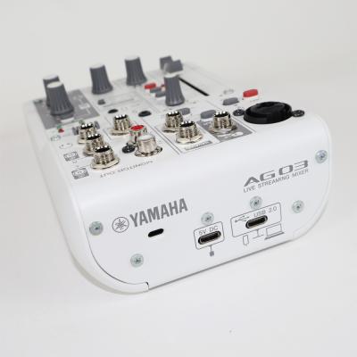 【中古】 ミキサー ヤマハ YAMAHA AG03 mk2 W ライブストリーミングミキサー ホワイト 詳細画像