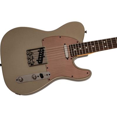 Fender フェンダー Made in Japan Hybrid II 2026 Collection Telecaster RW Matte Champagne Mirage エレキギター テレキャスター ボディ斜めアングル画像