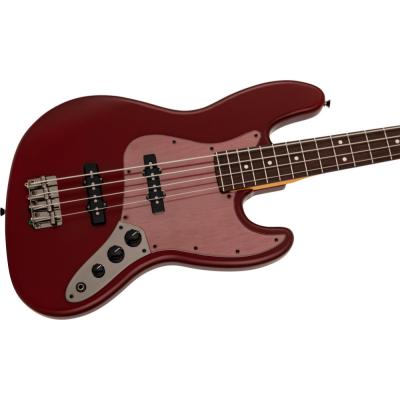Fender フェンダー Made in Japan Hybrid II 2026 Collection Jazz Bass RW Matte Inferno Red エレキベース ジャズベース ボディ斜めアングル画像