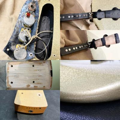 【中古】 エレキベース Suhr Classic J Gold Sparkle 2010年製 JBスタイル サー クラシックJ ゴールドスパークル 内部 傷