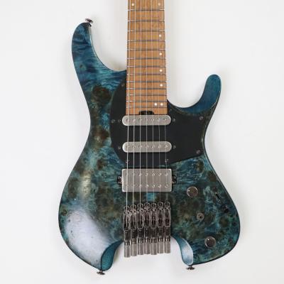 【中古】 IBANEZ アイバニーズ Q547PB-COL Q (QUEST) Series Headless Poplar Burl Top w/Pickguard 2024年製 7弦エレキギター ヘッドレス 詳細画像