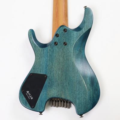 【中古】 IBANEZ アイバニーズ Q547PB-COL Q (QUEST) Series Headless Poplar Burl Top w/Pickguard 2024年製 7弦エレキギター ヘッドレス 詳細画像