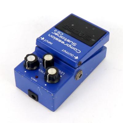 【中古】コンプレッサー エフェクター BOSS CS-2 Compression Sustainer Made in Japan ギターエフェクター リア斜めアングル画像