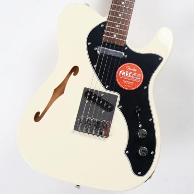 【訳あり】Squier スクワイヤー スクワイア Affinity Series Telecaster Thinline Laurel Fingerboard Black Pickguard Olympic White エレキギター アウトレット ボディ画像