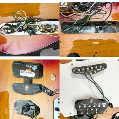 【中古】 エレキギター Fender American Deluxe Telecaster Aged Cherry Sunburst 2006年製 US製 フェンダー アメリカンデラックステレキャスター エイジドチェリーサンバースト S-1スイッチ付き 内部