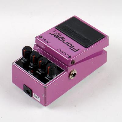 【中古】 フランジャー BOSS BF-2 Flanger Made in Japan Black Label ボス ギターエフェクター 全体