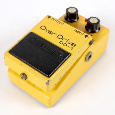 【中古】 オーバードライブ エフェクター BOSS OD-1 Over Drive Silver Screw 銀ネジ 1980年製 ギターエフェクター 右サイド