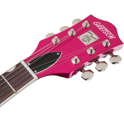 GRETSCH グレッチ G6120T-HR Brian Setzer Signature Hot Rod Hollow Body with Bigsby Candy Magenta エレキギター フルアコ ヘッド画像