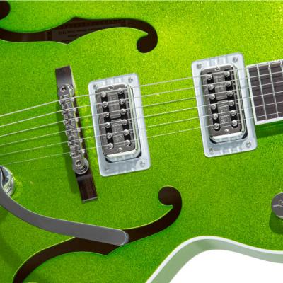 GRETSCH グレッチ G6120T-HR Brian Setzer Signature Hot Rod Hollow Body with Bigsby Extreme Coolant Green Sparkle エレキギター ピックアップ画像