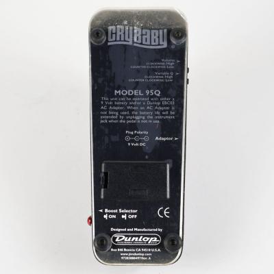 【中古】 ワウペダル JIM DUNLOP model 95Q cry baby 本体画像 裏
