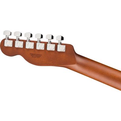 Fender フェンダー FSR Acoustasonic Standard Telecaster Arctic Gold エレクトリックアコースティックギター ヘッドバック画像