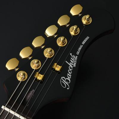 BACCHUS バッカス Global Series BARON-JAZZ SSW GD エレキギター ゴールドハードウェア仕様 ヘッド部