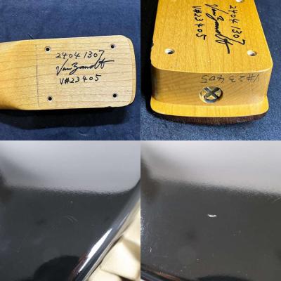 【中古】 エレキギター Vanzandt STV-R2 Black 2024年製 ST 60sスタイル Type-4ネック アルダーボディー インディアンローズウッド指板 ラウンド張り ヴァンザント 傷