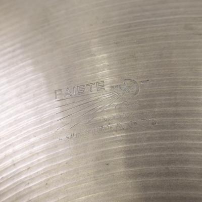 【中古】 ライドシンバル パイステ PAISTE Formula 602 MEDIUM RIDE 20インチ 1970s ビンテージシンバル アップ