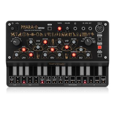 BEHRINGER PHARA-O MINI シンセサイザー 3VCO/クラシックVCF/リングモジュレーター16ステップシーケンサー/ディレイ搭載