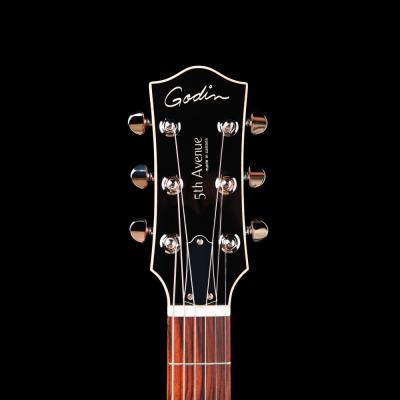 Godin ゴダン 5th Avenue CW Kingpin II Vintage Burst エレキギター フルアコギター ヘッド画像