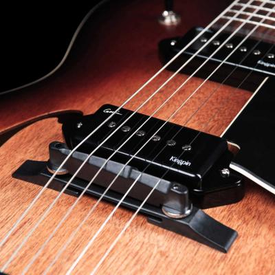 Godin ゴダン 5th Avenue CW Kingpin II Vintage Burst エレキギター フルアコギター ピックアップ画像