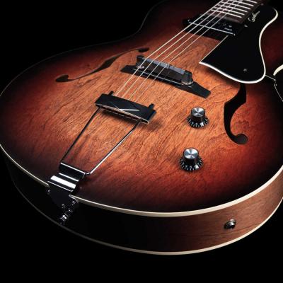 Godin ゴダン 5th Avenue Kingpin P90 Vintage Burst エレキギター フルアコギター テールピース画像