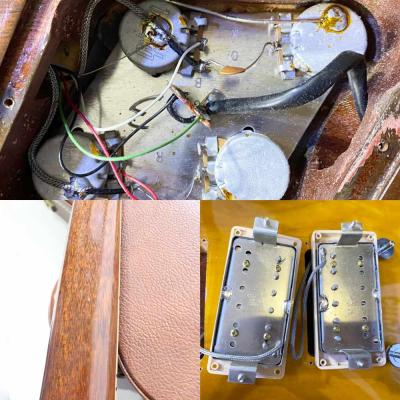 【中古】 エレキギター Gibson Les Paul Standard Honey Burst 1999年製 ギブソン レスポールスタンダード ハニーバースト 内部 傷