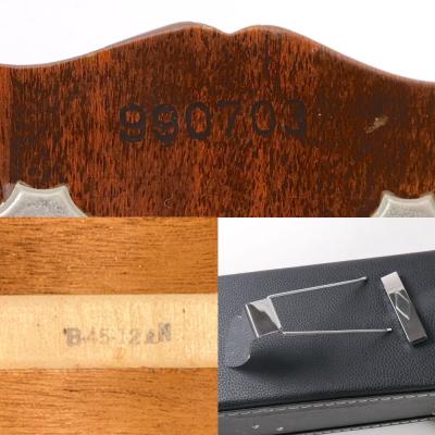 【中古】 12弦アコースティックギター Gibson B-45-12 Natural 1968年製 ギブソン シリアル、スタッmぷ、付属品