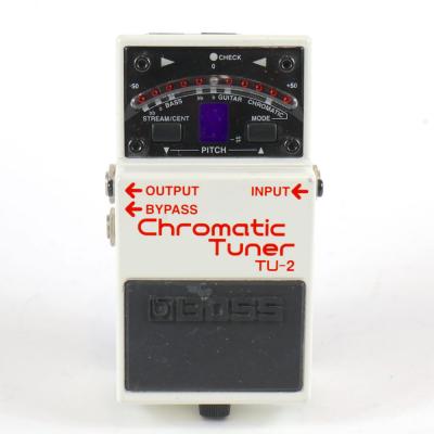 【中古】 クロマチックチューナー エフェクター BOSS TU-2 Chromatic Tuner ペダルチューナー 正面