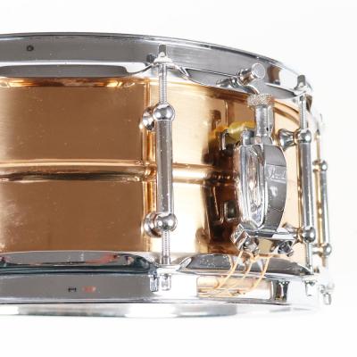 【中古】 スネアドラム パール Pearl SensiTone Bronze Custom Alloy 14x5 ブロンズシェル ストレイナー