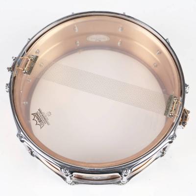 【中古】 スネアドラム パール Pearl SensiTone Bronze Custom Alloy 14x5 ブロンズシェル 本体画像 裏