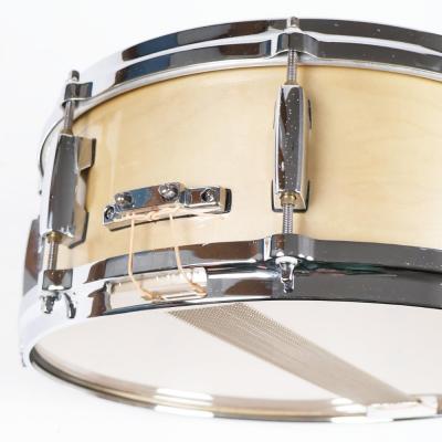 【中古】 スネアドラム パール Pearl Classic Maple 14x5.5 メイプルシェル MADE IN JAPAN ストレイナー 2