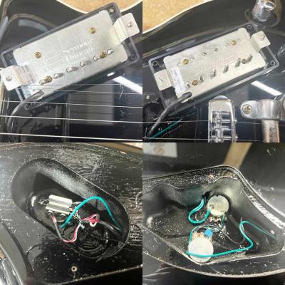 【中古】 エレキギター Washburn P4 Reissue with Bigsby Black 2013年製 Nuno Bettencourt ワッシュバーン 内部