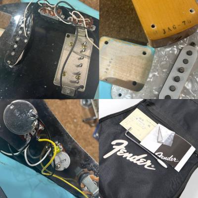 【中古】 エレキギター Fender Japan JAG-70 SBL Jag-Stang Sonic Blue 2002-2003年製 フェンダージャパン ジャグスタング カート・コバーンモデル Kurt Kobain JagStang 内部、付属品