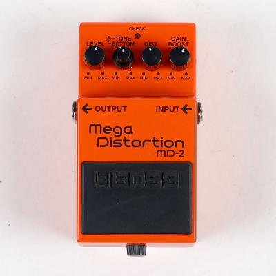 【中古】メガディストーション エフェクター BOSS MD-2 Mega Distortion ギターエフェクター ディストーション 正面