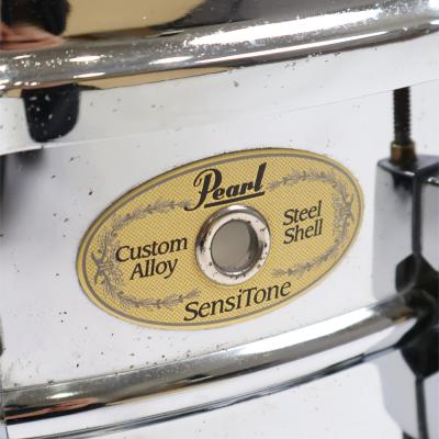 【中古】 スネアドラム パール Pearl SensiTone Steel Custom Alloy 14x5.5 スチールシェル 詳細画像