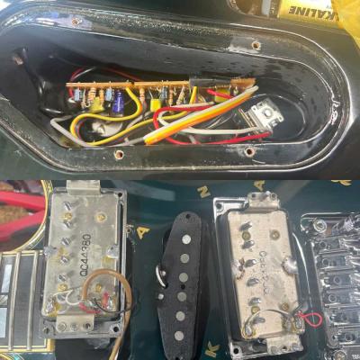 【中古】 エレキギター YAMAHA SG-T2 STN シースルーネイビー 2004年製 高中正義モデル ヤマハ SG MAKAYOSHI TAKANAKA Singnature Model 内部