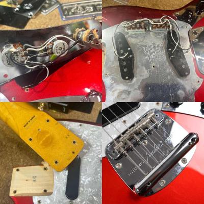 【中古】 エレキギター Fender Japan MG69/MH CAR 2010-2012年製 フェンダージャパン ムスタング キャンディーアップルレッド マッチングヘッド 内部 傷