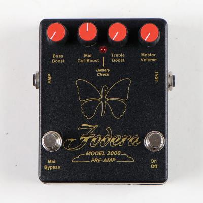 【中古】Fodera フォデラ MODEL 2000 PRE-AMP ベース用プリアンプ ベースエフェクター 正面