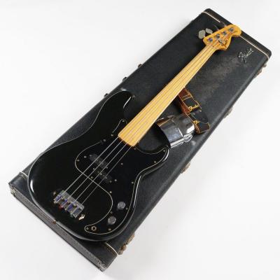 【中古】 Fender USA フェンダー PRECISION BASS フレットレス 1980年製 70年代ネック Black プレシジョンベース エレキベース
