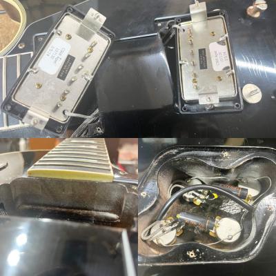 【中古】 エレキギター Gibson Custom Shop Murphy Lab 1968 Les Paul Custom Ebony Ultra Light Aged Nickel Hardware 2024年製 4.04kg 軽量個体 ギブソン マーフィーラボ レスポールカスタム 内部