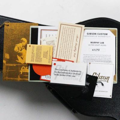 【中古】 エレキギター Gibson Custom Shop Murphy Lab 1968 Les Paul Custom Ebony Ultra Light Aged Nickel Hardware 2024年製 4.04kg 軽量個体 ギブソン マーフィーラボ レスポールカスタム 付属品画像