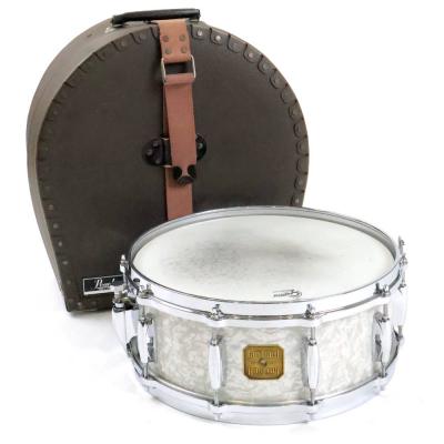 【中古】 スネアドラム グレッチ GRETSCH G-4158 14x5.5 White Marine Pearl Gretsch American Drum Series 75th Anniversary