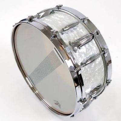 【中古】 スネアドラム グレッチ GRETSCH G-4158 14x5.5 White Marine Pearl Gretsch American Drum Series 75th Anniversary サイド