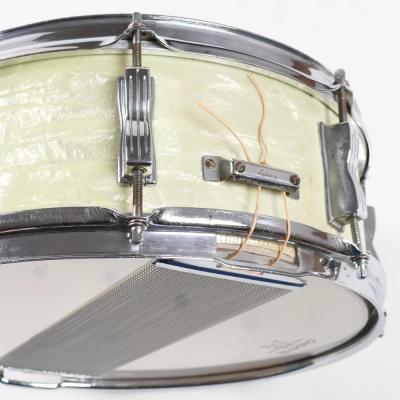 【中古】 スネアドラム ラディック Ludwig 908P Jazz Festival WHITE MARINE PEARL ストレイナー 2